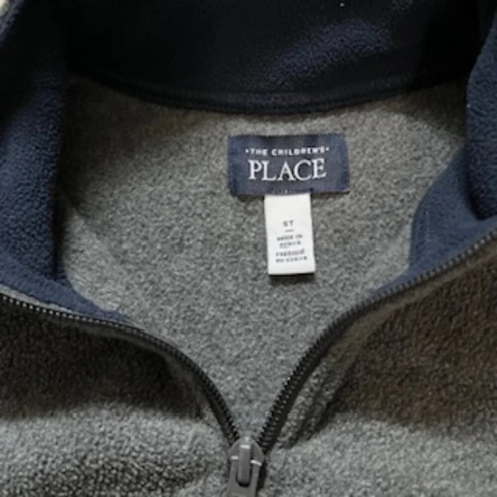 🧡3/15 The Children's Place Gray Fleece Sweatshirt 5T